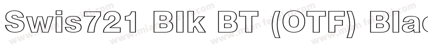 Swis721 BIk BT (OTF) Black字体转换